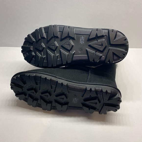 Girl’s Kirkland Signature Shearling Boots Black - Picture 4 of 5